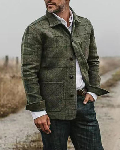 Chaqueta informal para Hombre - Abrigo con Solapa Elegante