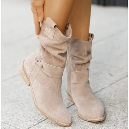 Botas de Invierno para Mujeres de Valeria – Cómodas Botas Altas con Punta y Cierre de Cremallera – Perfectas para el Otoño y Regalos Navideños!