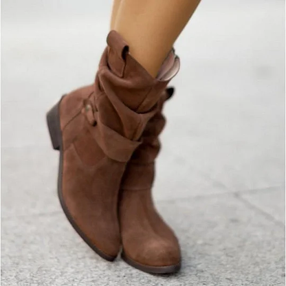 Botas de Invierno para Mujeres de Valeria – Cómodas Botas Altas con Punta y Cierre de Cremallera – Perfectas para el Otoño y Regalos Navideños!