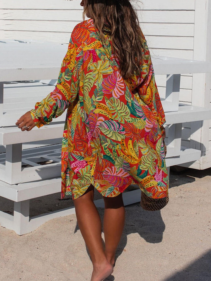 Vestido camisero largo con botones - estilo informal y sofisticado para mujer