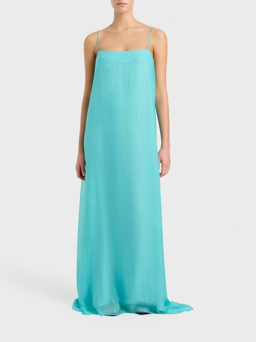 Vestido Largo Ajustado Con Tirantes Finos Para Fiestas Y Eventos Elegantes