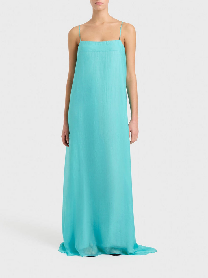 Vestido Largo Ajustado Con Tirantes Finos Para Fiestas Y Eventos Elegantes