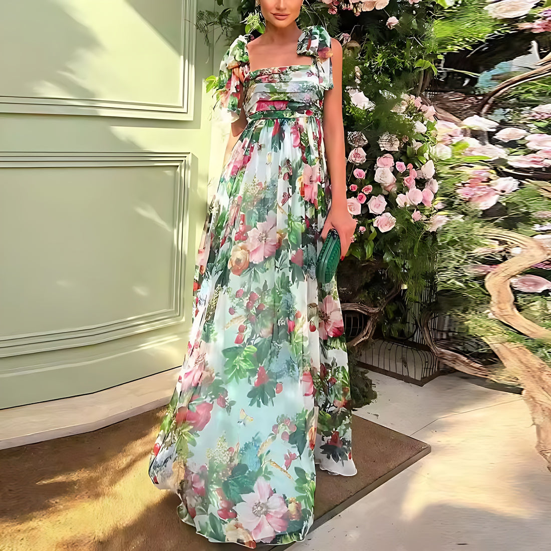Vestido largo bohemio de verano para mujer
